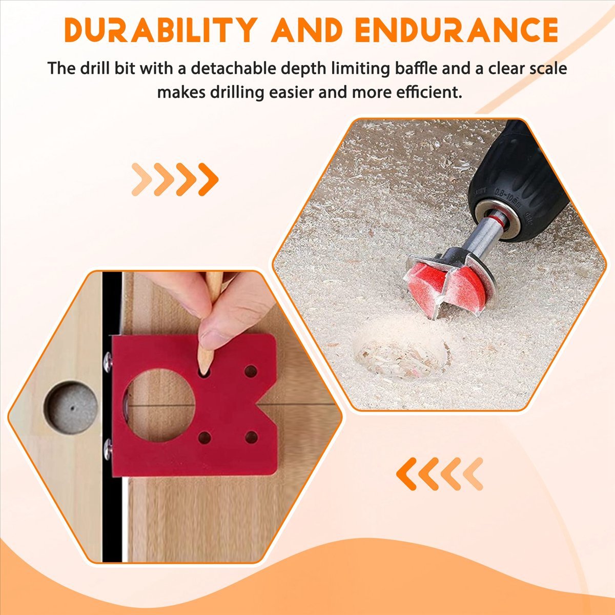 Woodworking Jig - [AA49] 35mm Hinge Jig Drill Guide