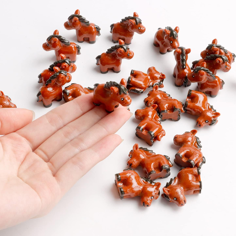 Woodworking Horse - 2/5pcs Mini Resin Horse Miniature, Animal