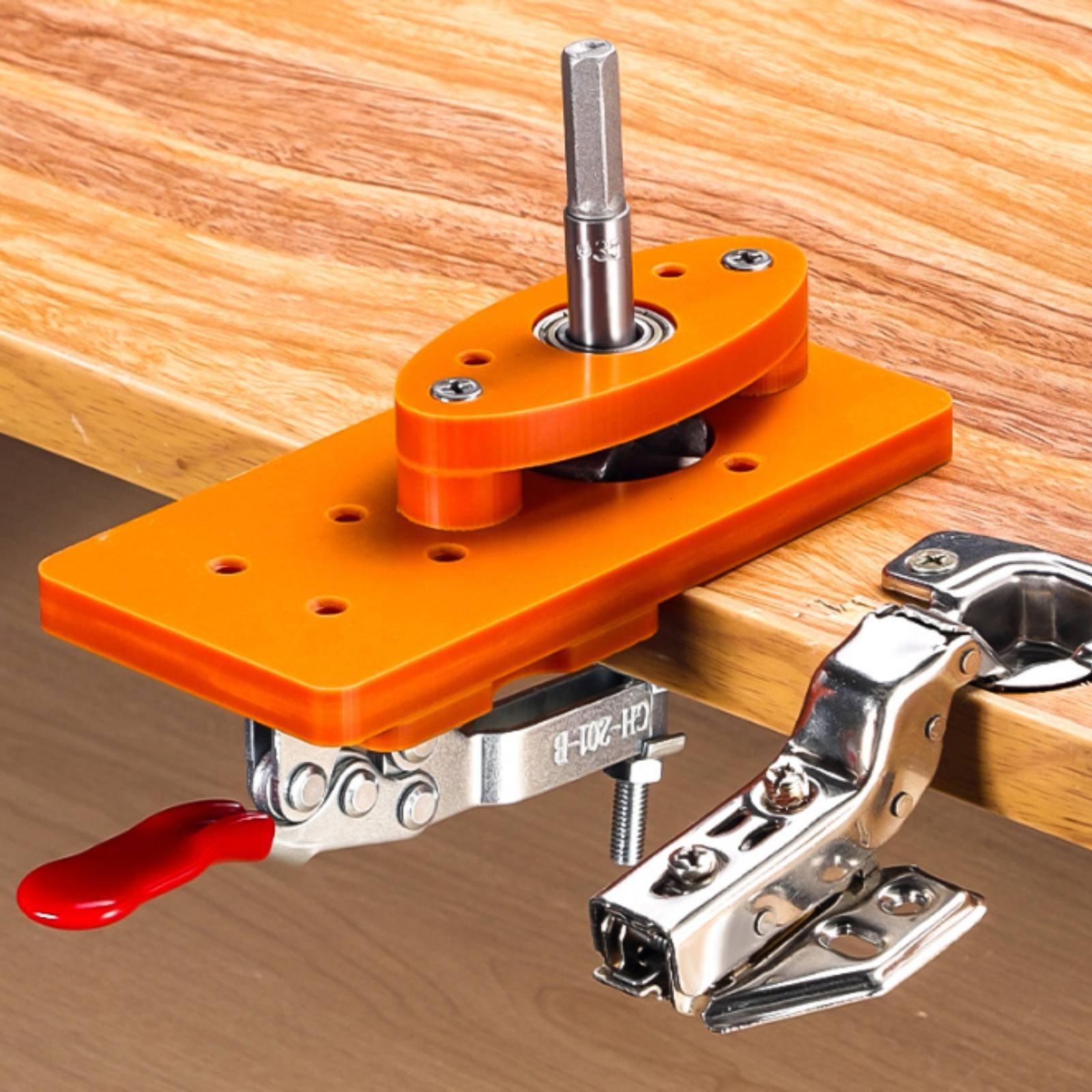 Woodworking Company - 35mm Hinge Drilling Jig Long-Lasting Door