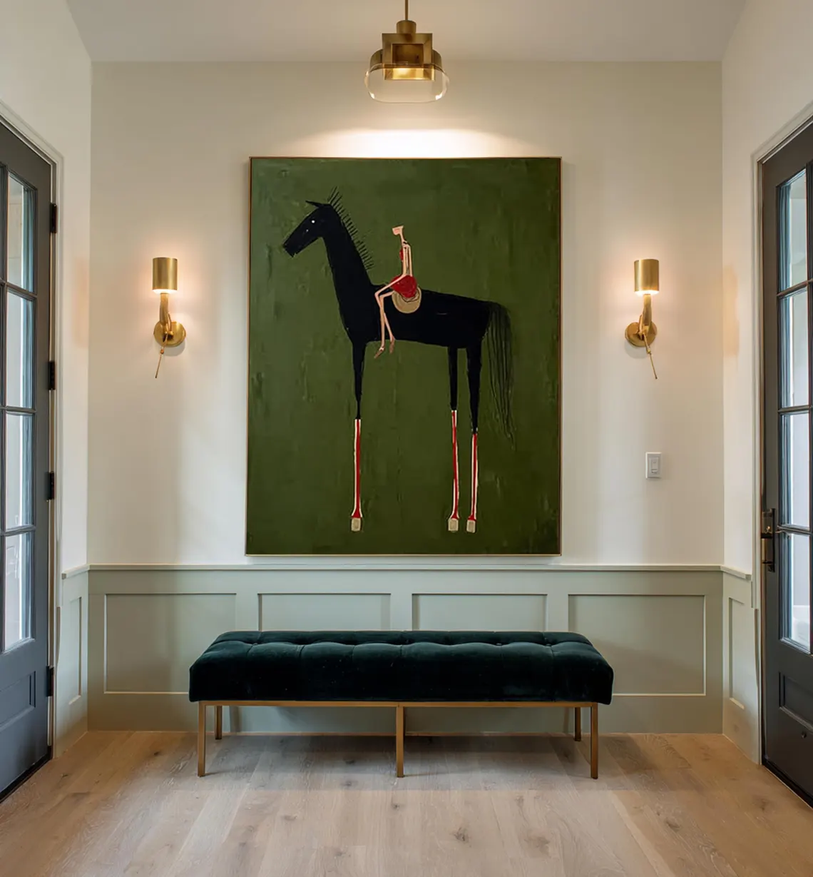 Woodworking Horse - horse art Neutral Home Decorpainting Large