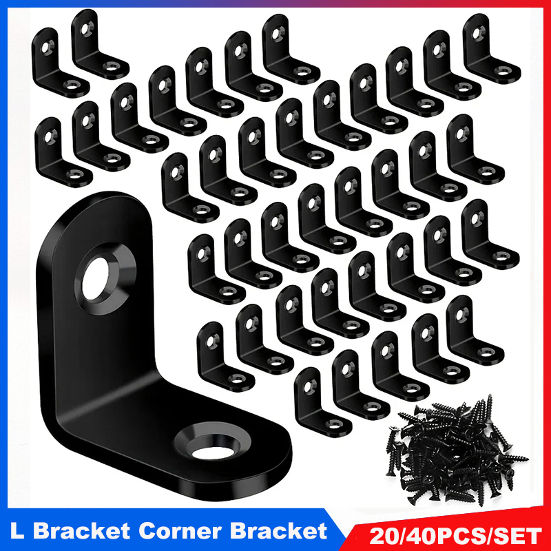 Woodworking Joints - 10/20pcs L Bracket Corner Bracket Set,Metal