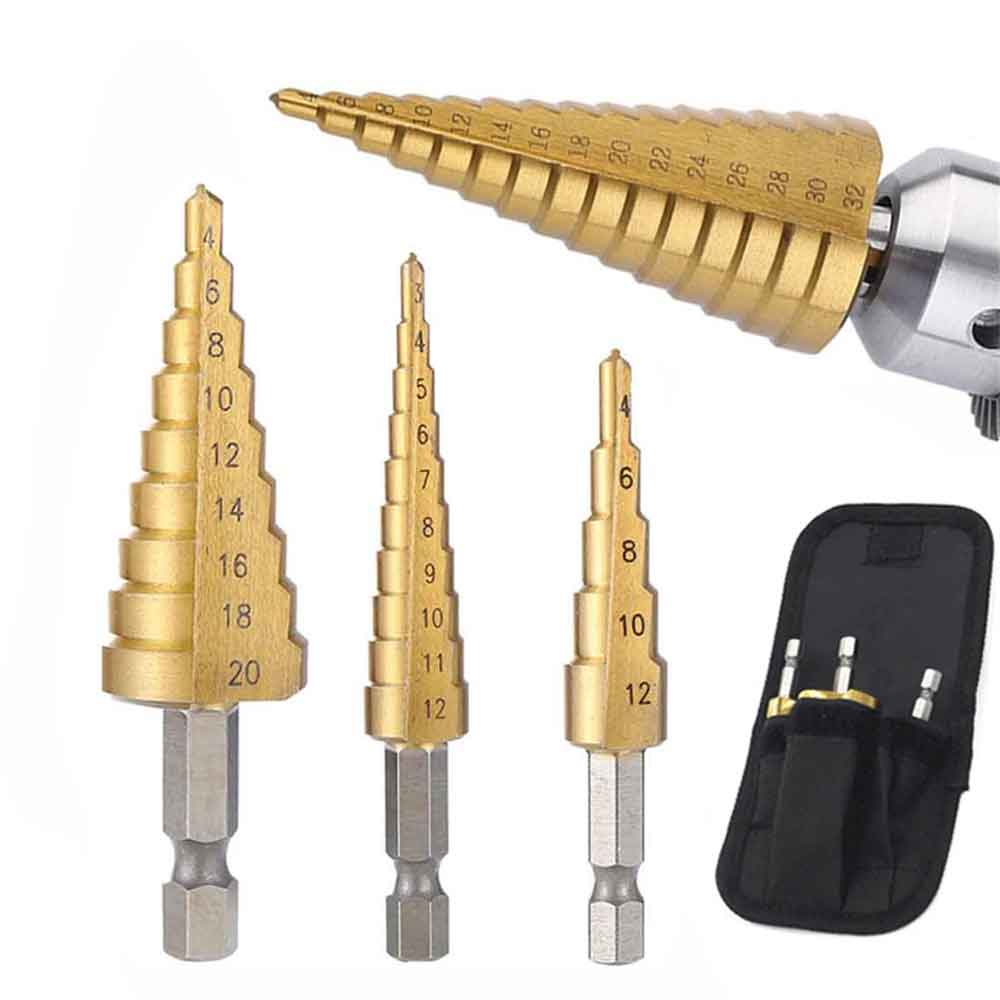 Woodworking Show - Titanium Coated Step Drill Bit for