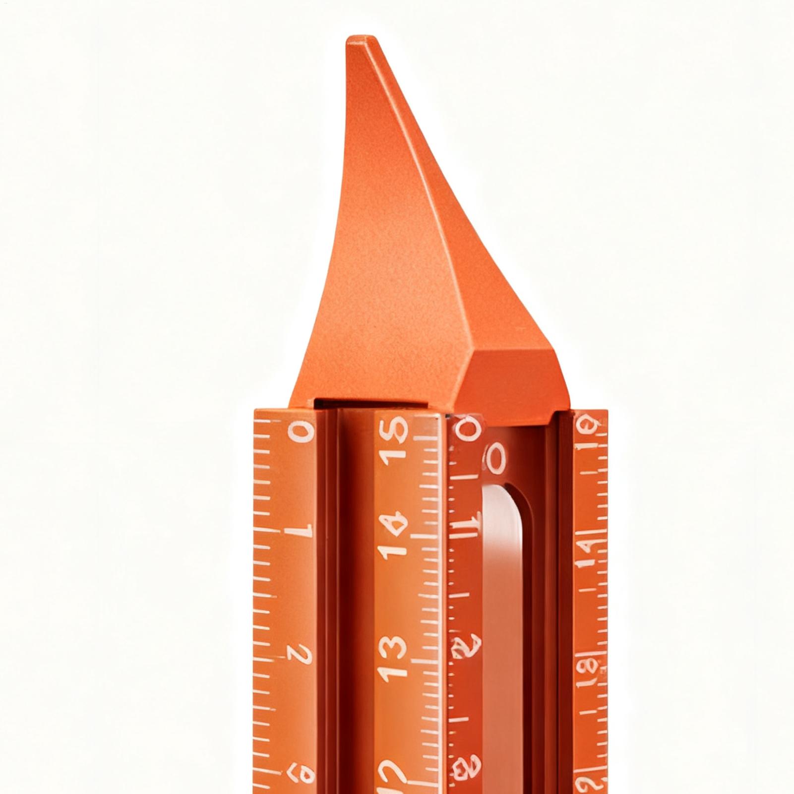 Woodworking Ruler - Wood Marking Tool 4-Sided Magnetic Base