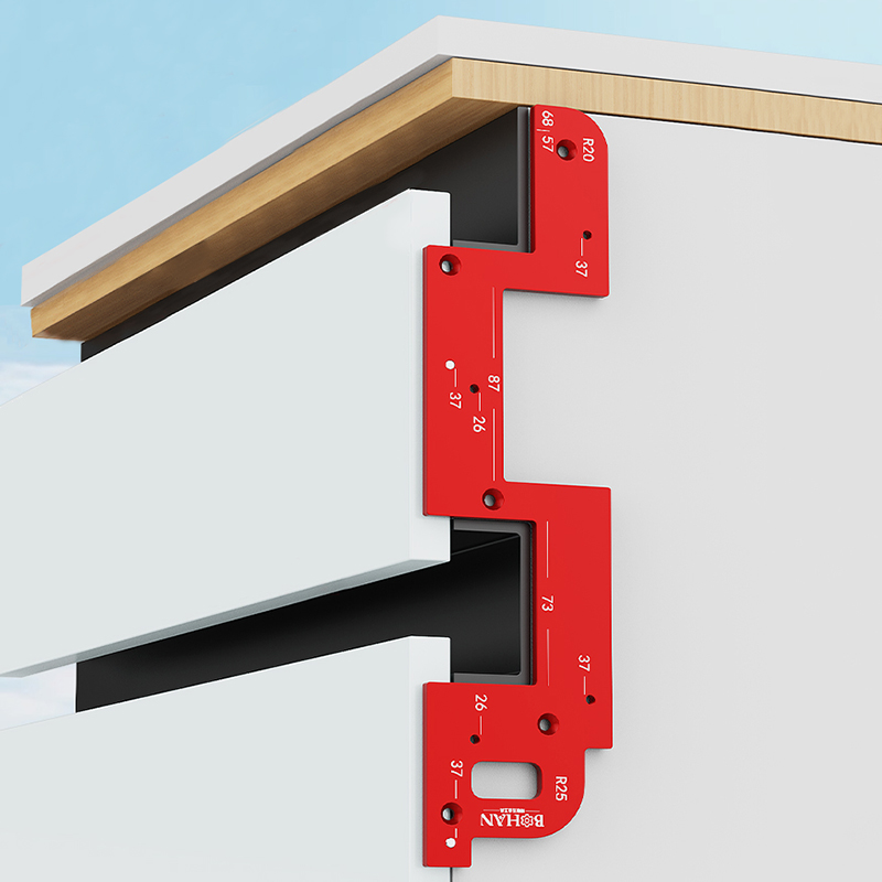 Woodworking Templates - Invisible Embedded Handle Slotting Template, For