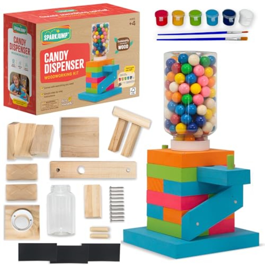 Woodworking Machine - Candy Dispenser Woodworking Kit Complete STEM