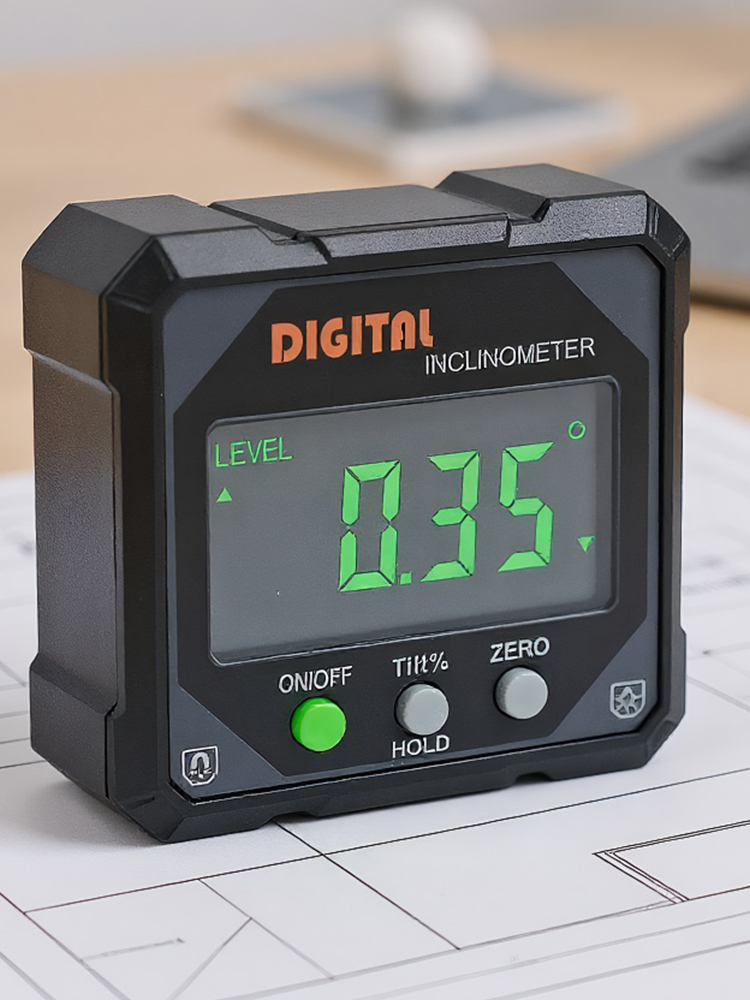 Woodworking Gauge - 4-Side Magnetic Angle Gauge LED Screen