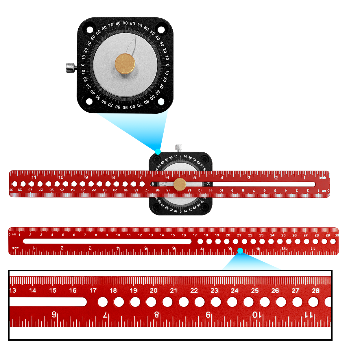 New Woodworking Scriber 360° P - Woodworking Ruler review and price