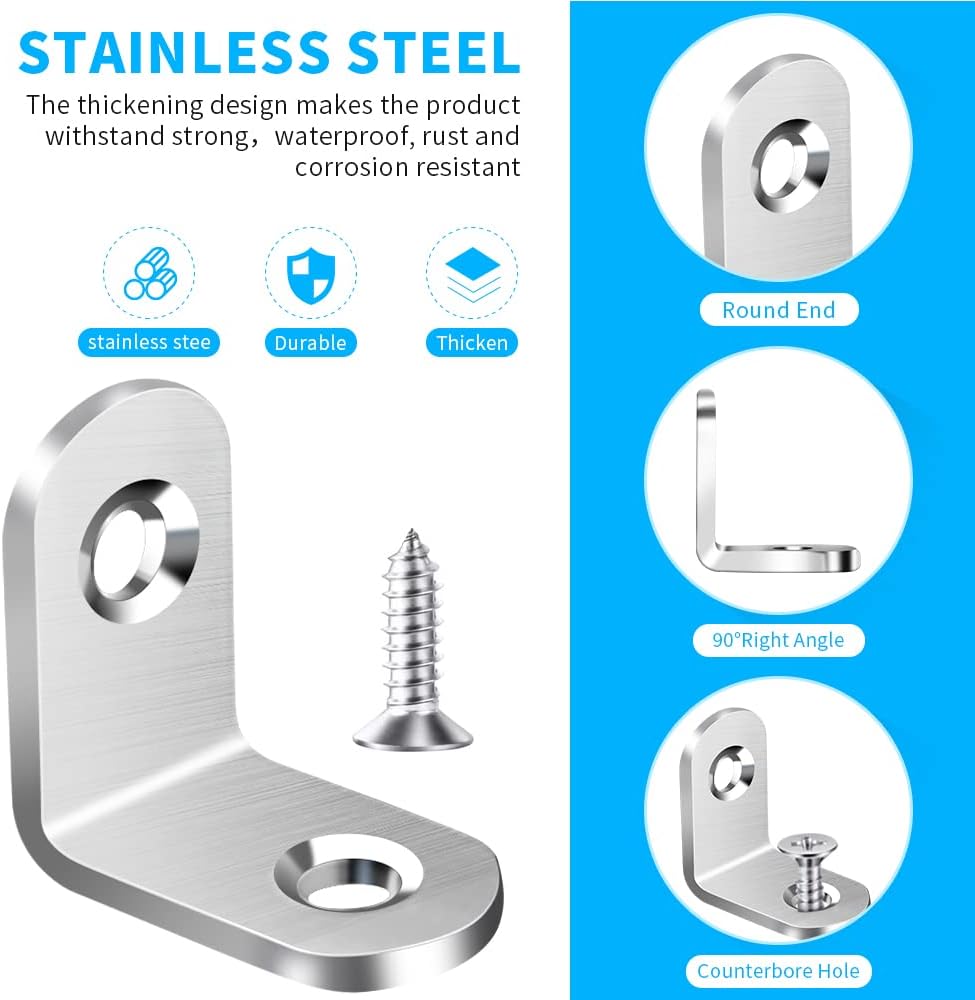 Stainless Steel L Bracket Corn - Woodworking Joints review and price