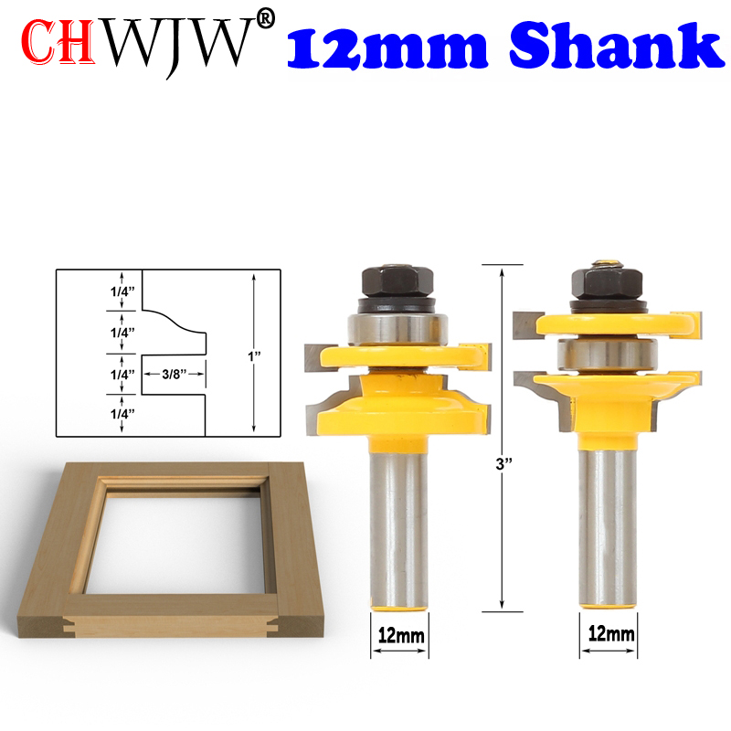 1-3PCS12mm Shank Rail & Stile  - Woodworking Show review and price