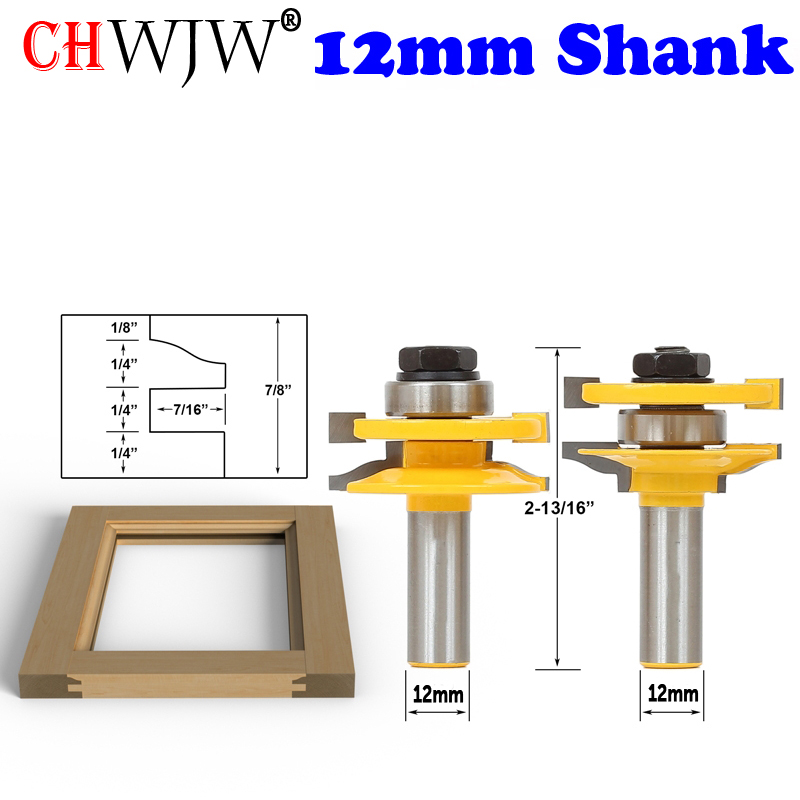 1-3PCS12mm Shank Rail & Stile  - Woodworking Show review and price