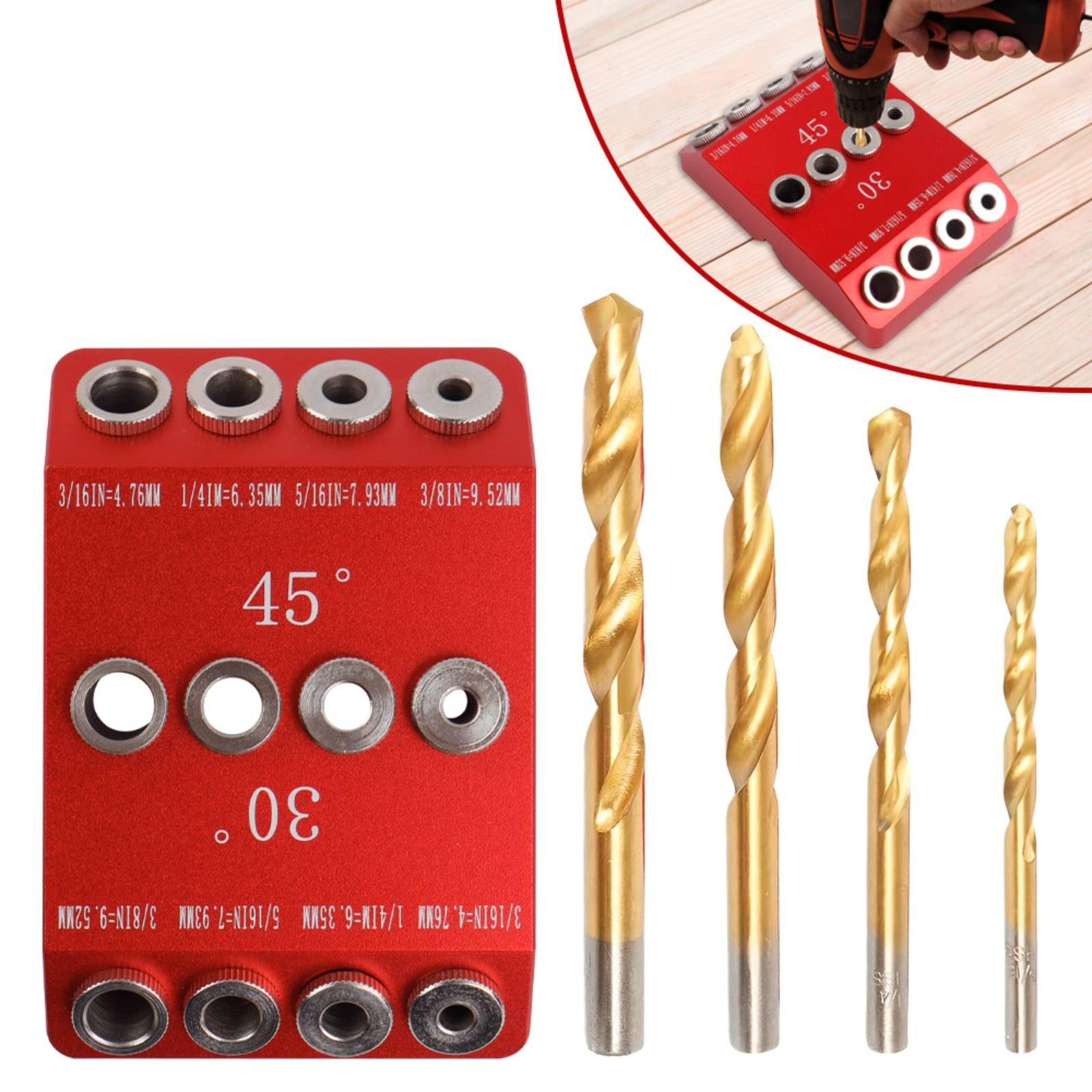 30 45 Degree Drill Guide Alumi - Woodworking Jig review and price
