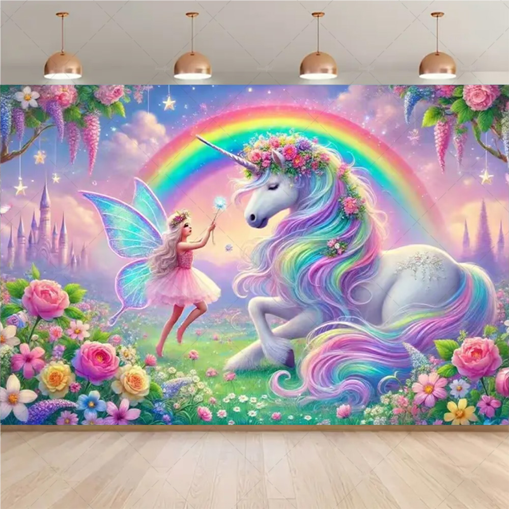 Pink 3D Magical Unicorn and Fa - Woodworking Horse review and price