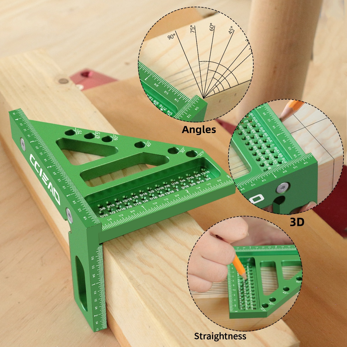 Carpenter Square 3D Multi Angl - Woodworking Ruler review and price