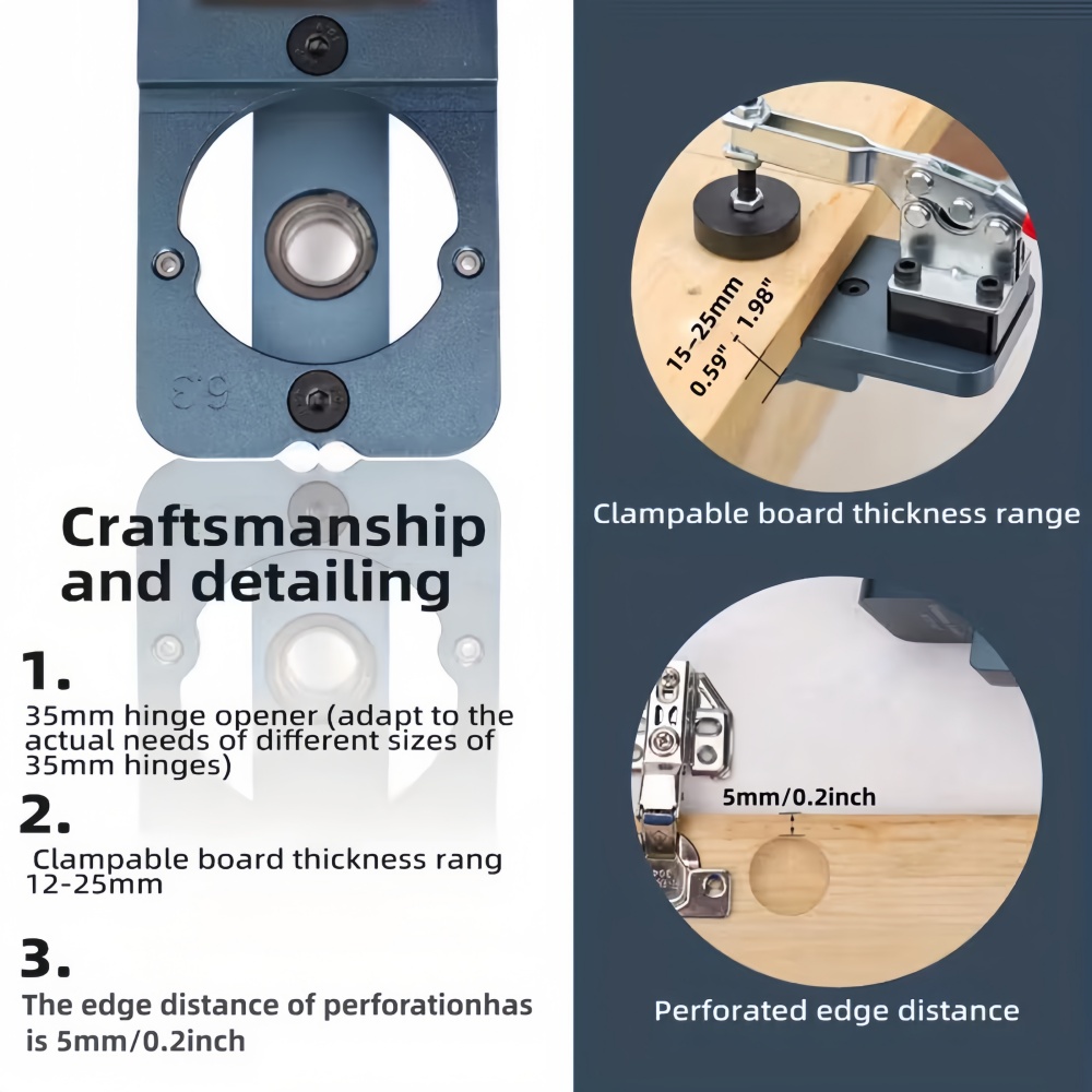 35mm Hinge Jig Kit - Adjustabl - Woodworking Templates review and price