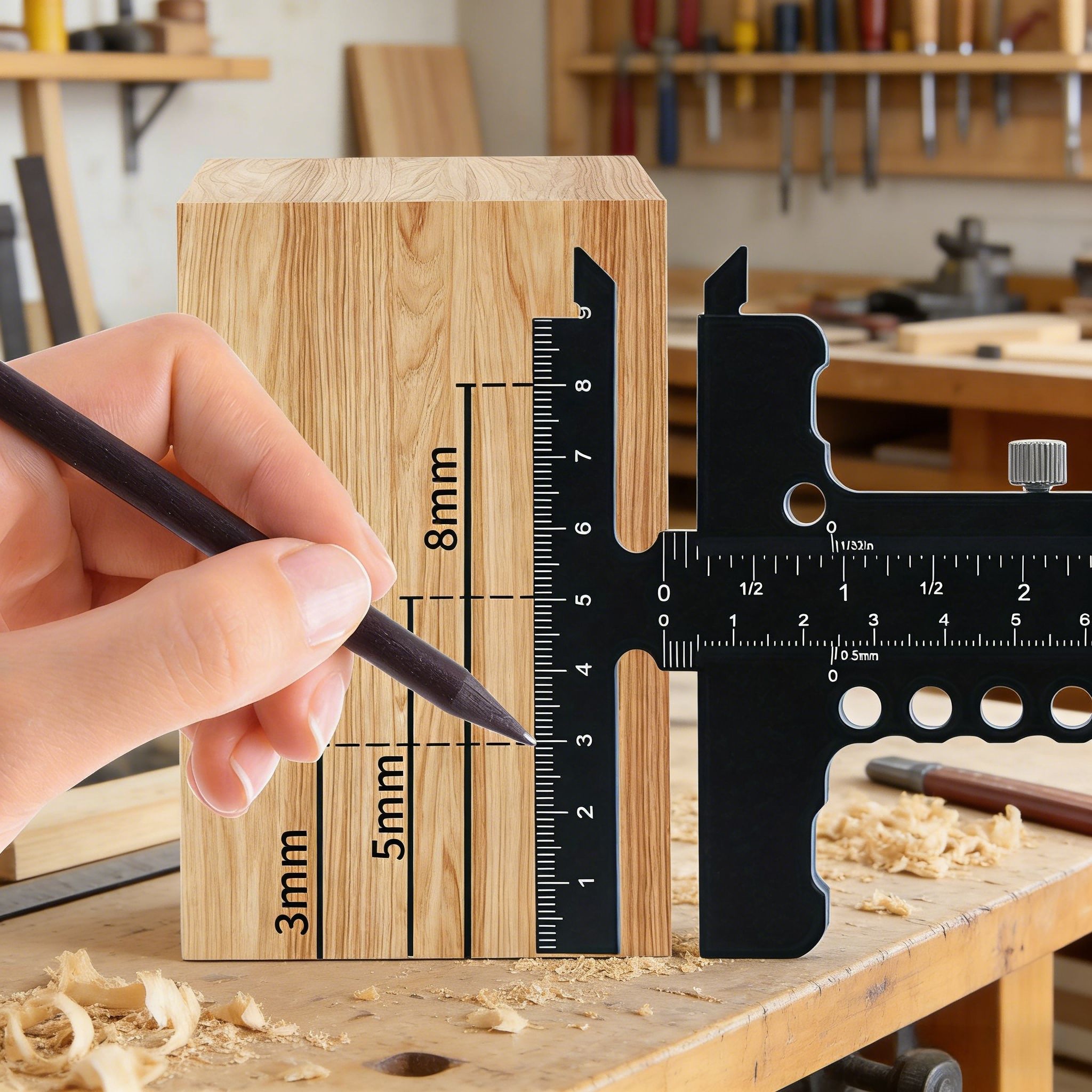 Aluminum Alloy T-Shaped Woodwo - Woodworking Gauge review and price
