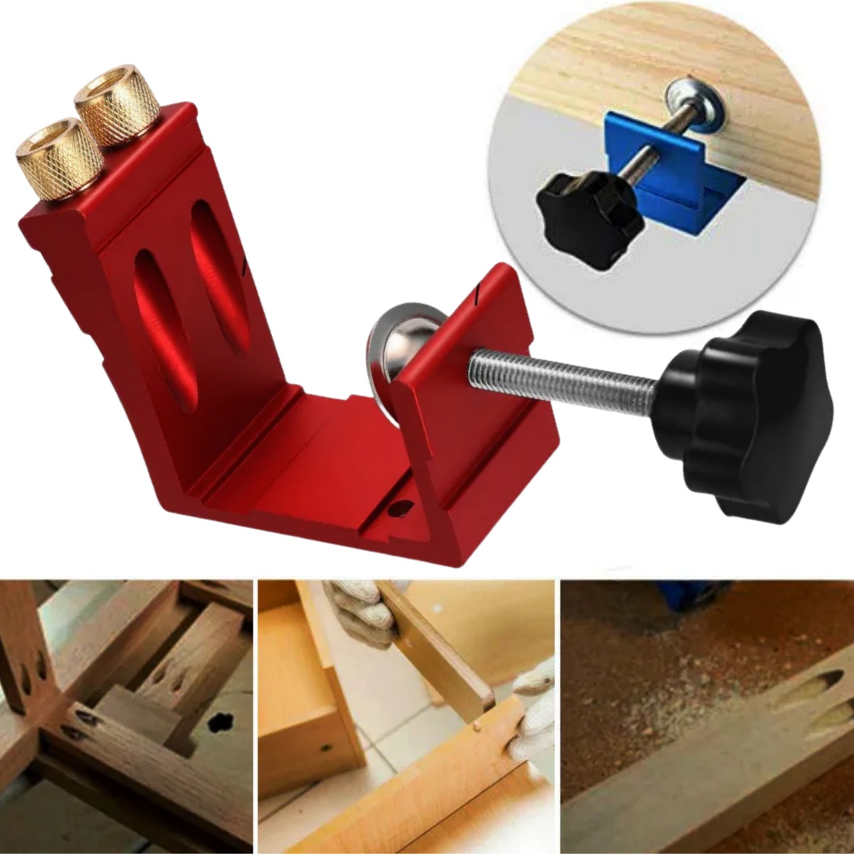 1 Set Pocket Hole Jig for Wood - Woodworking Jig review and price