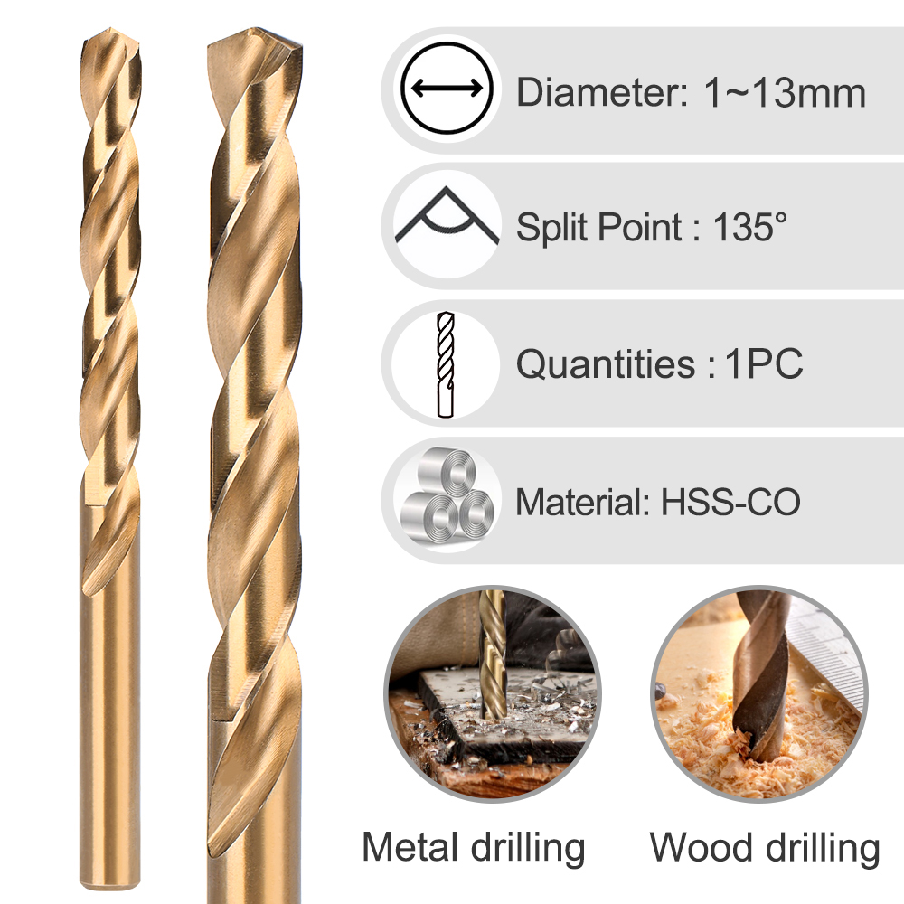 Drill Bit 1.0-13mm HSS M2 Cob - Woodworking Show review and price