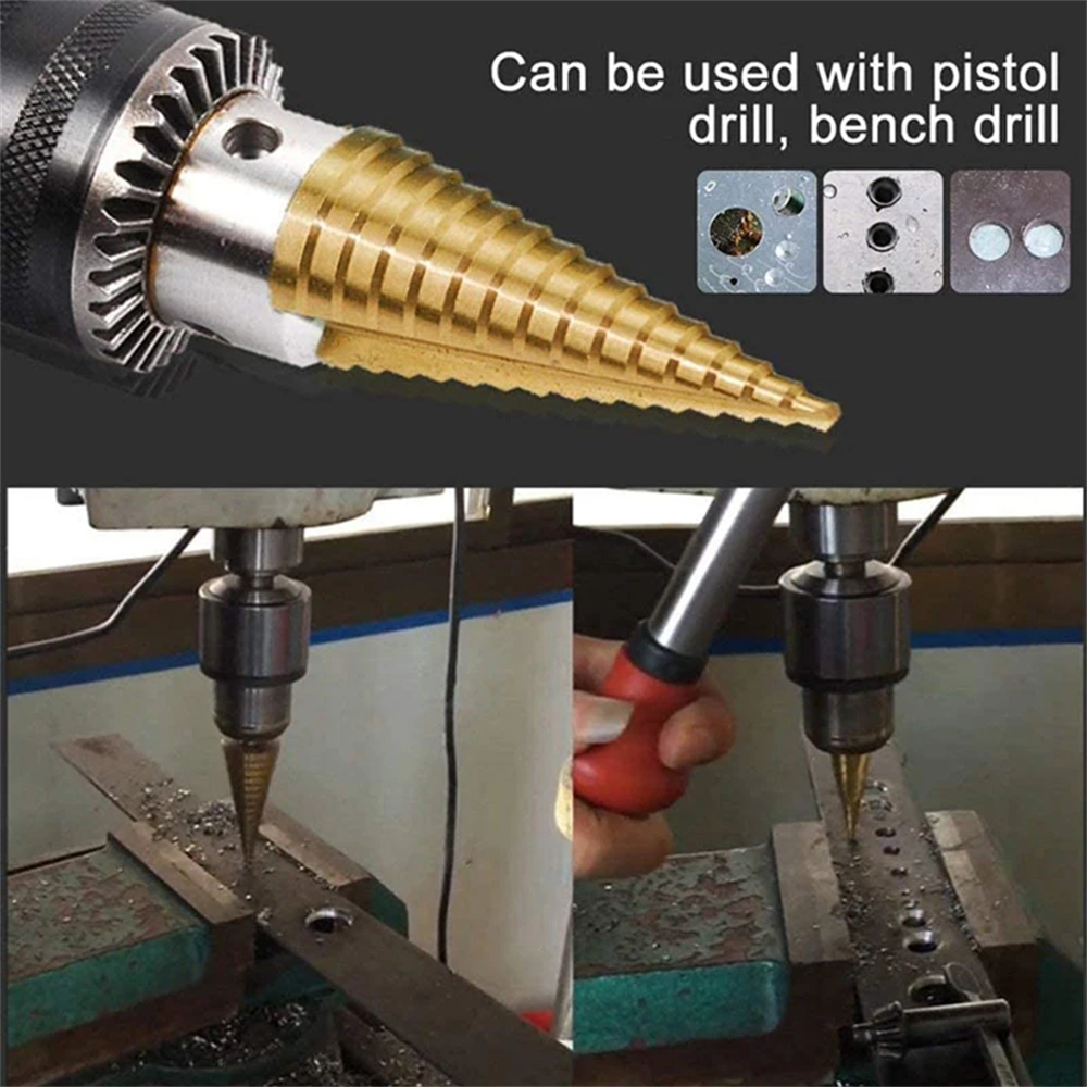 Titanium Coated Step Drill Bit - Woodworking Show review and price