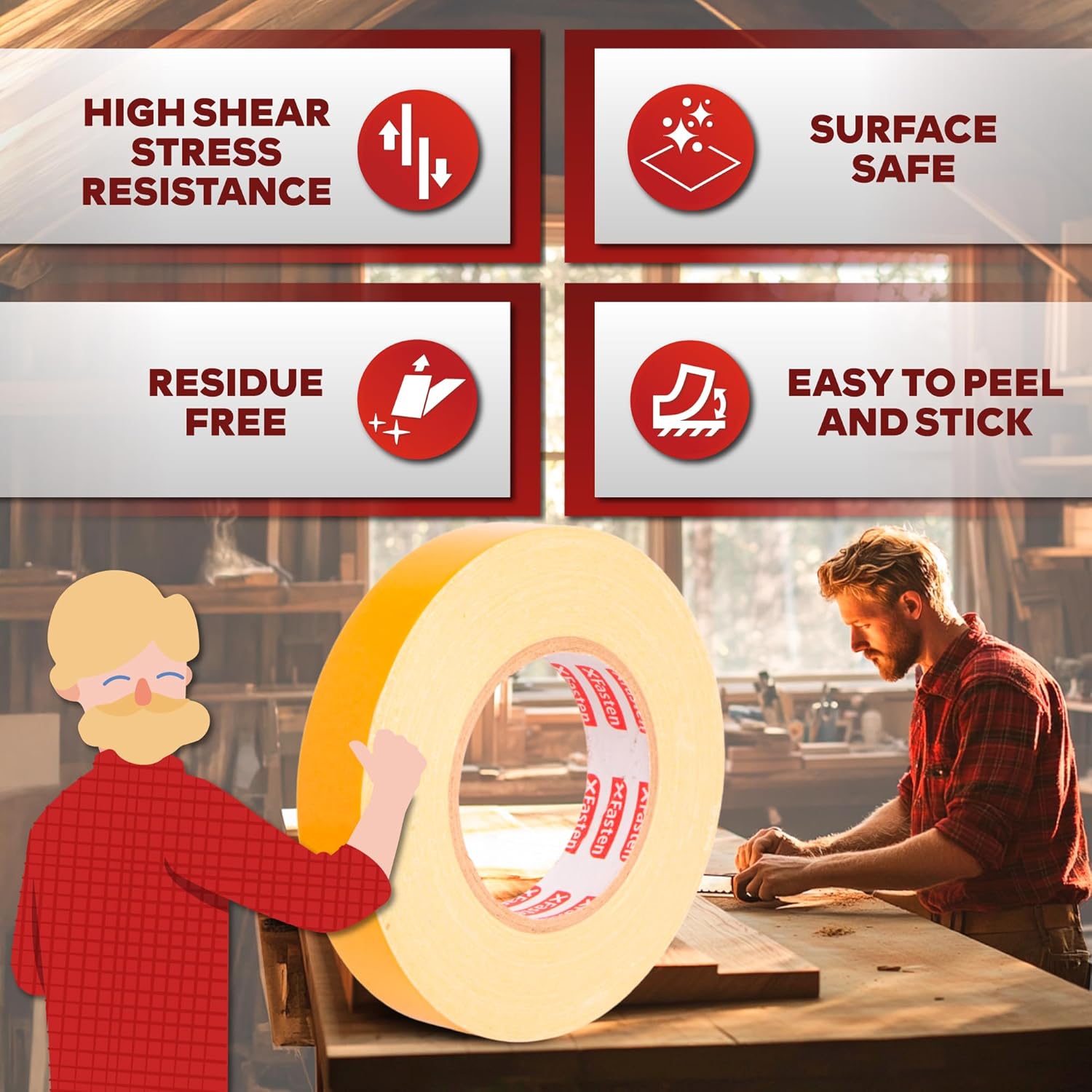 Double Sided Woodworking Tape  - Woodworking Templates review and price