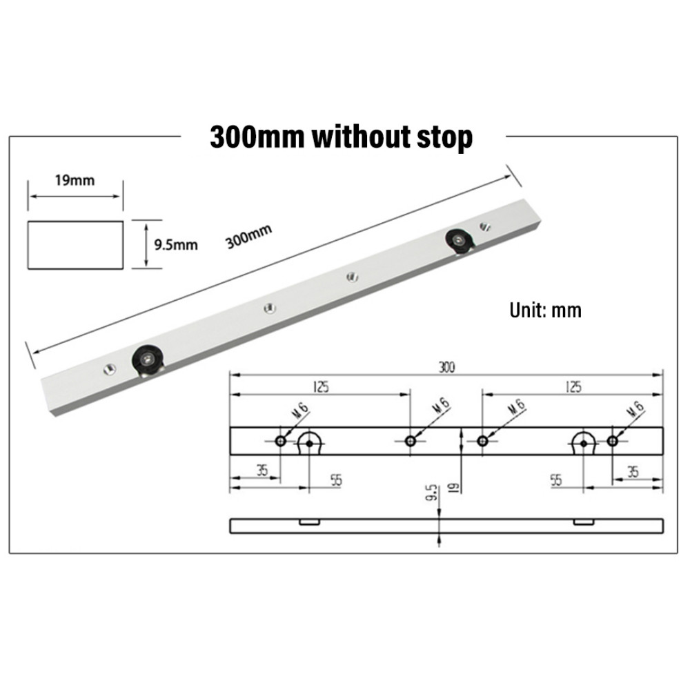 300 / 450 / 650mm Miter Bar Al - Woodworking Show review and price