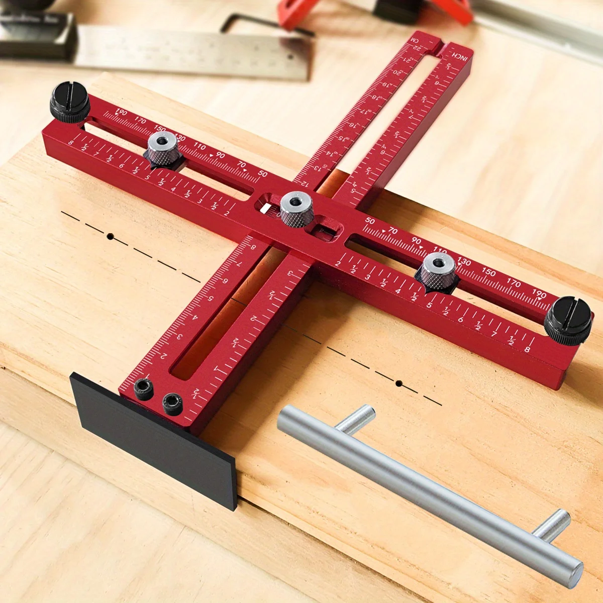 Aluminum Cabinet Handle Jig Ad - Woodworking Templates review and price