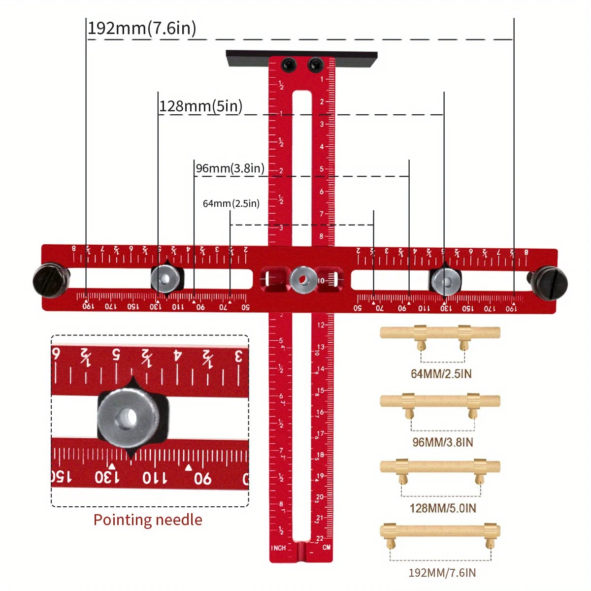 Aluminum Cabinet Handle Jig Ad - Woodworking Templates review and price