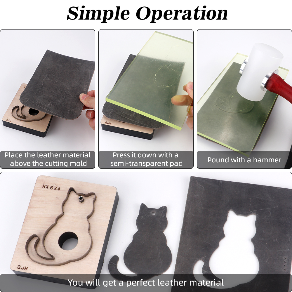 1pc leather handmade stamping  - Woodworking Templates review and price