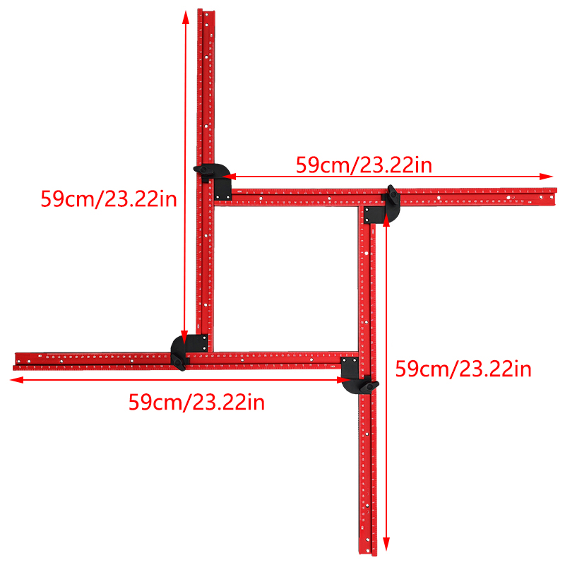59cm Adjustable Square Router  - Woodworking Templates review and price