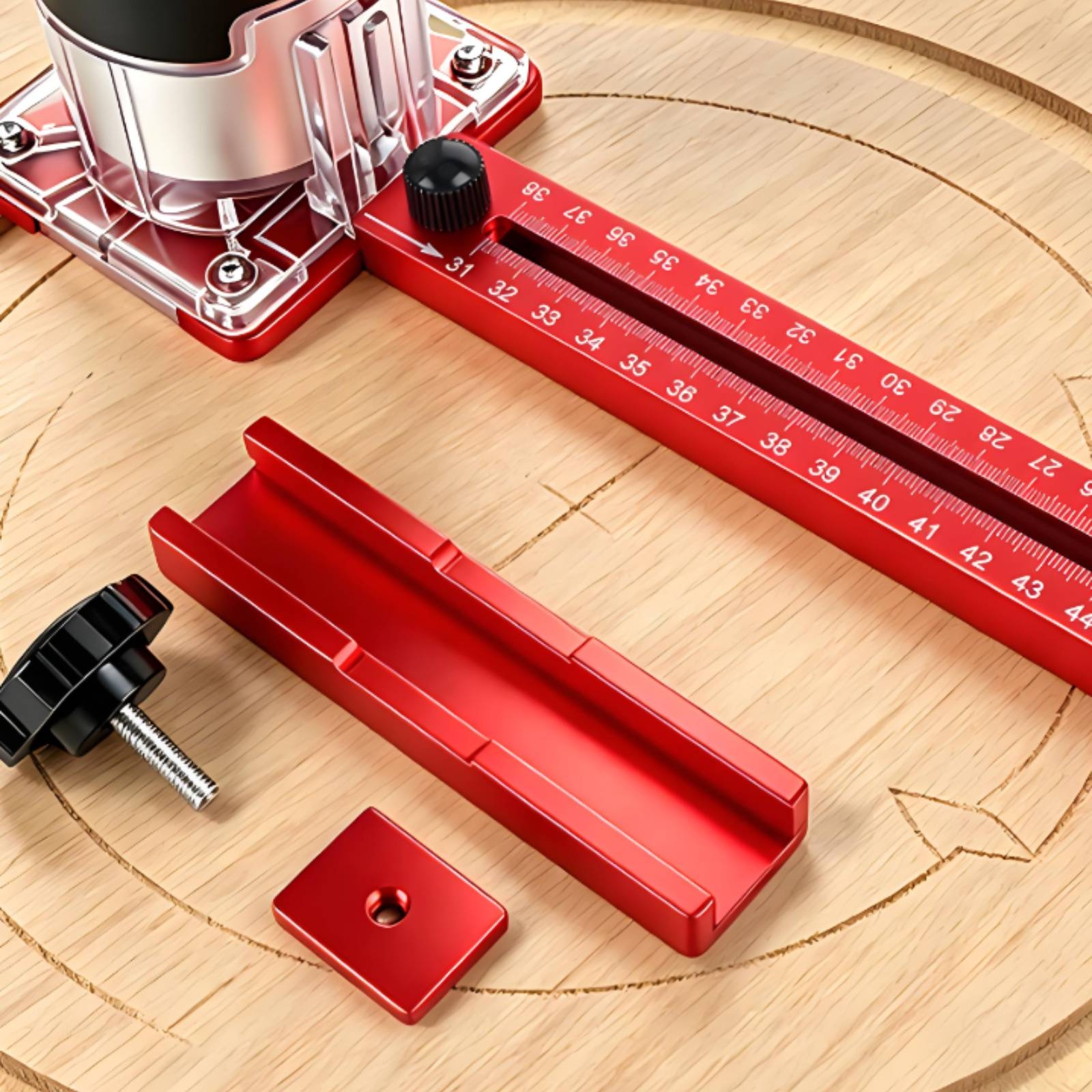 Router Circle Cutting Jig Star - Woodworking Jig review and price