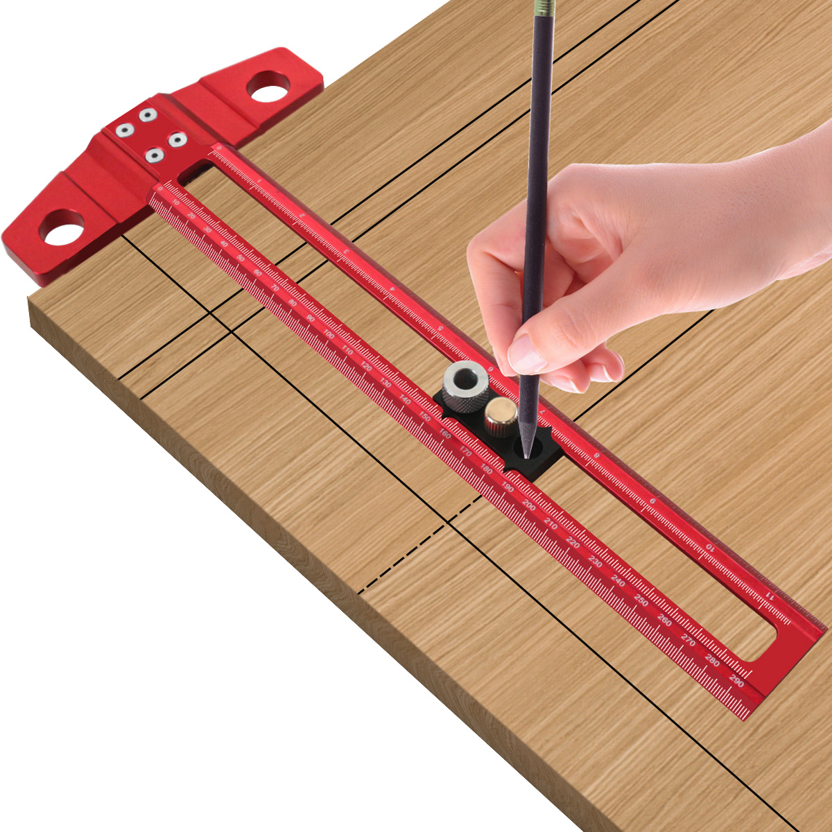 Woodworking 2 in 1 Drilling Po - Woodworking Ruler review and price